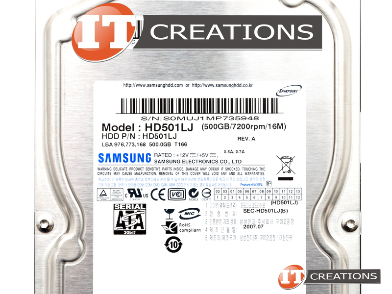 HD501LJ - Refurbished - SAMSUNG 500GB 7.2K RPM SATA II 3.5 INCH LARGE ...