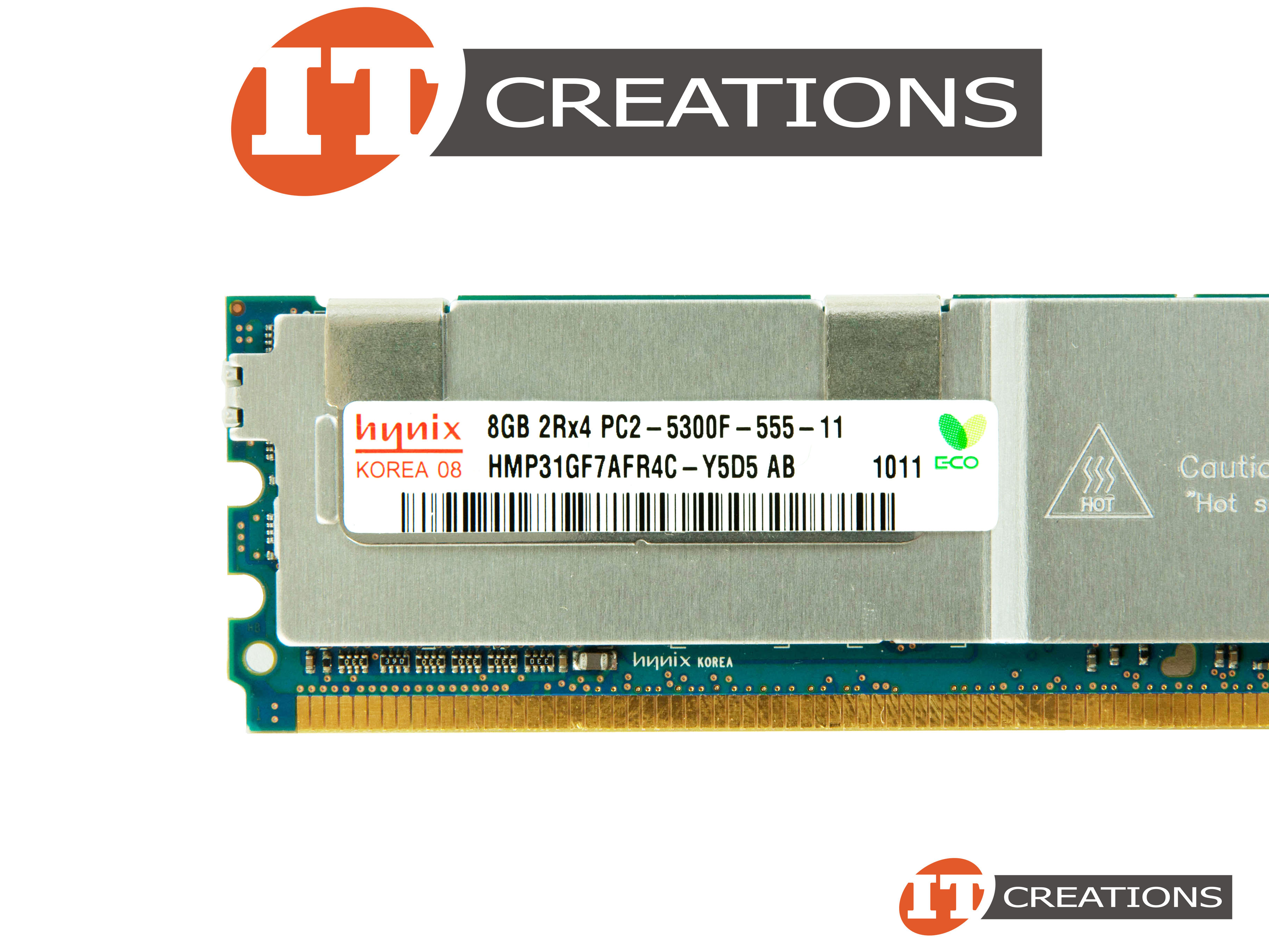 Barrette Mémoire Serveur EMC 8GB 2RX4 PC2-5300F DDR2 FBDIMM ECC Avec Dissipateur (Reconditionné)