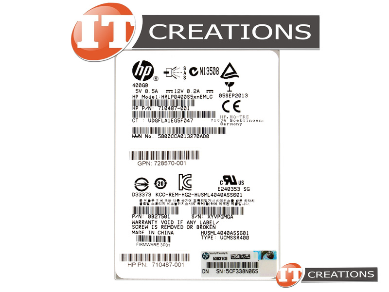 SSD HP 879386-001 400GB SAS 12G 2.5 SFF Pour Serveur 3PAR 8000 - Reconditionné