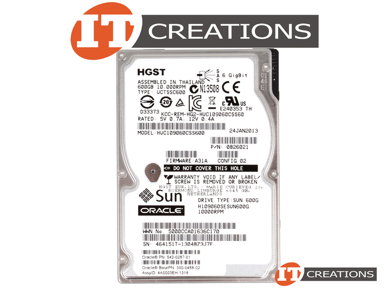 Hard Disk SAS Hitachi 600GB 10K RPM 2.5" - HUC109060CSS600 Per Server - Foto 4