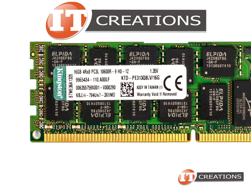 Kingston 16 GB DDR3-1333 PC3-10600R (DDR3-1333) Kcs-b200alv/16g CL9 135