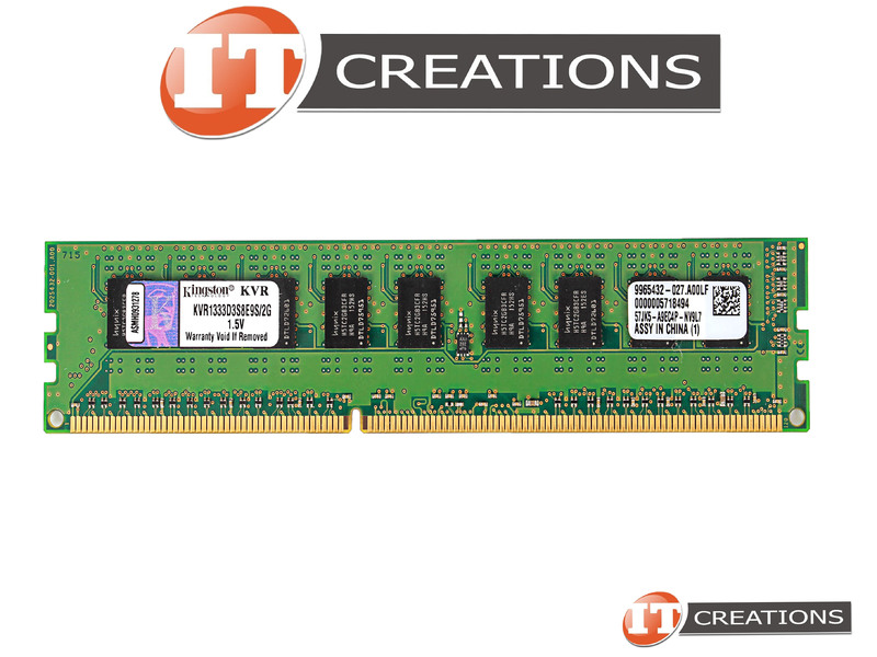 Kingston 2GB DDR3 1333MHz RAM Memory Module - 240-Pin DIMM With ECC For Compatible Systems