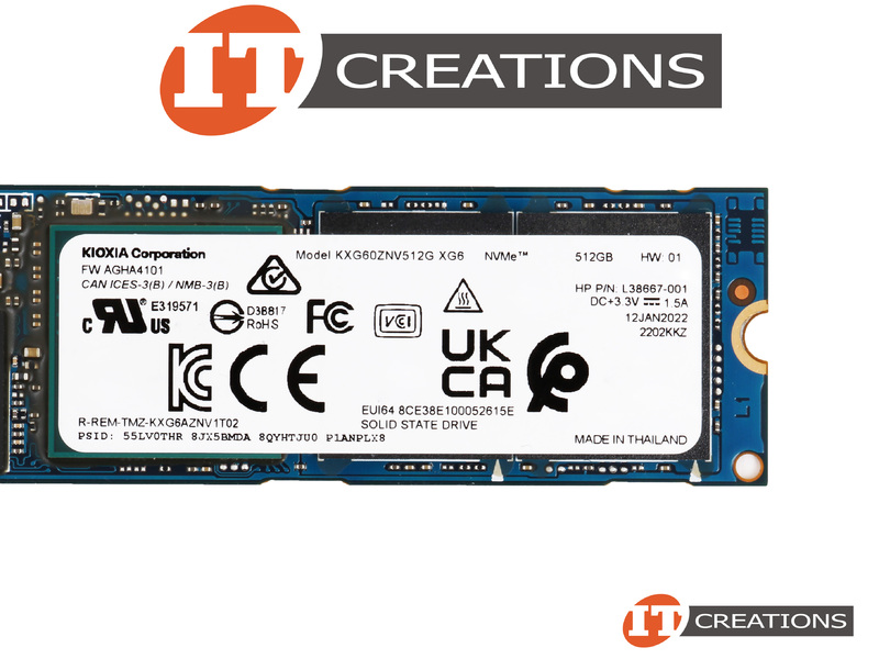 L38667-001 - Refurbished - HP 512GB TLC PCIE Gen3 X4 NVME M