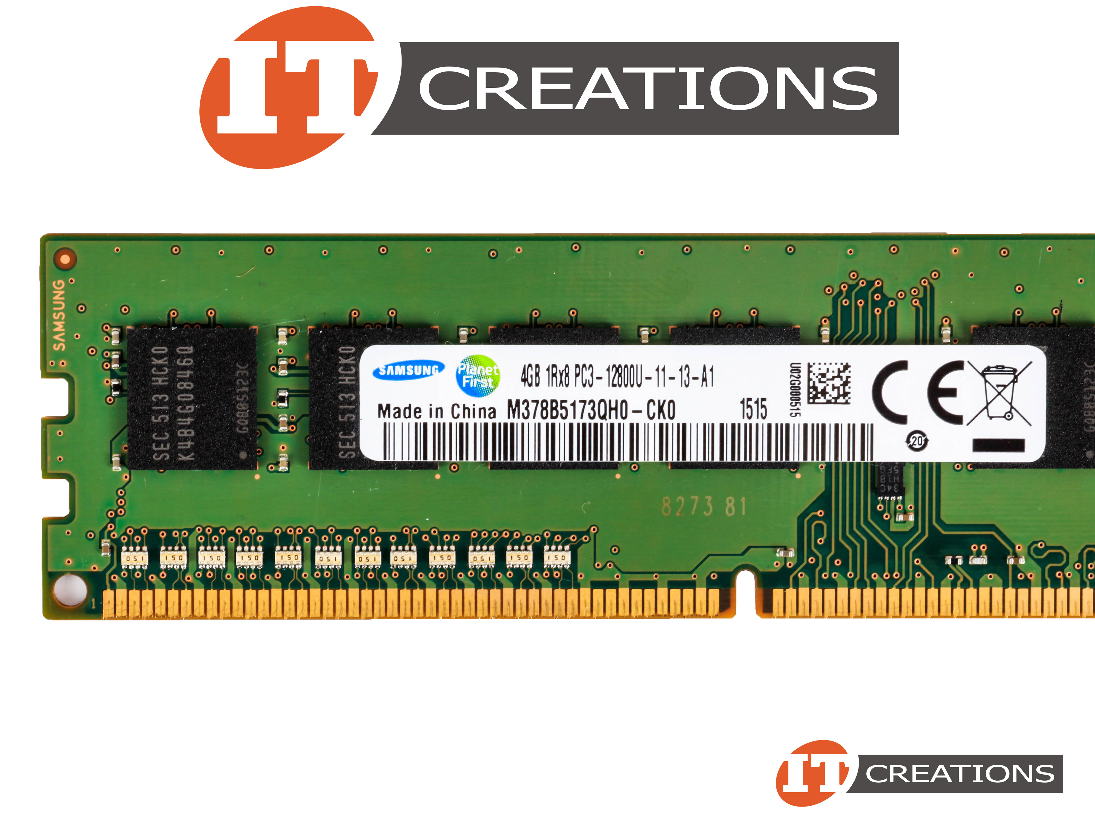 M378B5173QH0-CK0 SAMSUNG 4GB PC3-12800U DDR3-1600 UNBUFFERED NON ECC ...