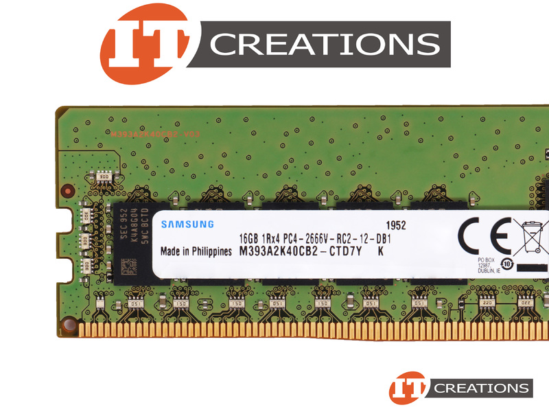 M393A2K40CB2-CTD7Y Samsung 16GB PC4-21300 DDR4-2666v-R Registered ECC ...