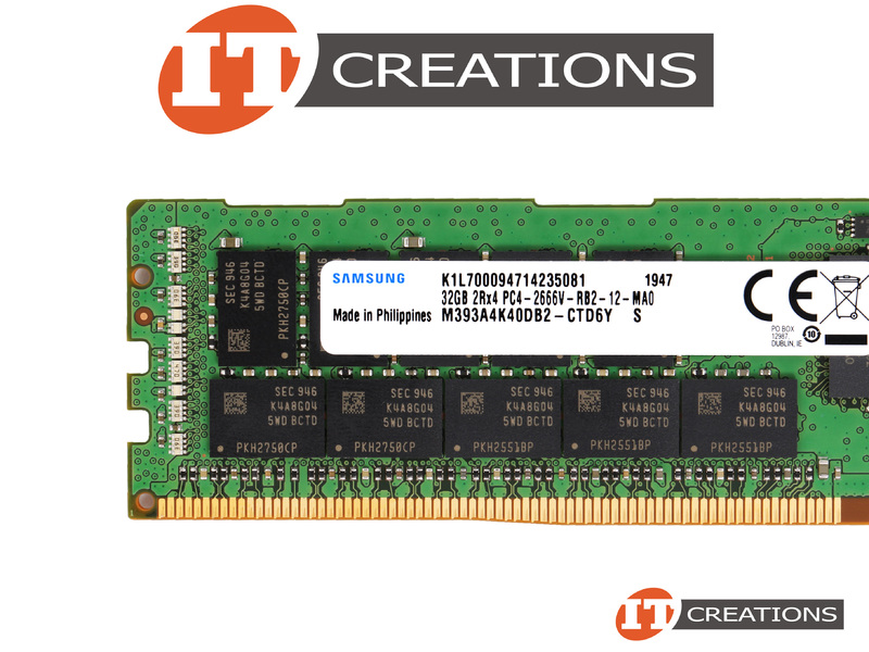 M393A4K40DB2-CTD6Y Samsung 32GB PC4-21300 DDR4-2666v-R Registered ECC ...