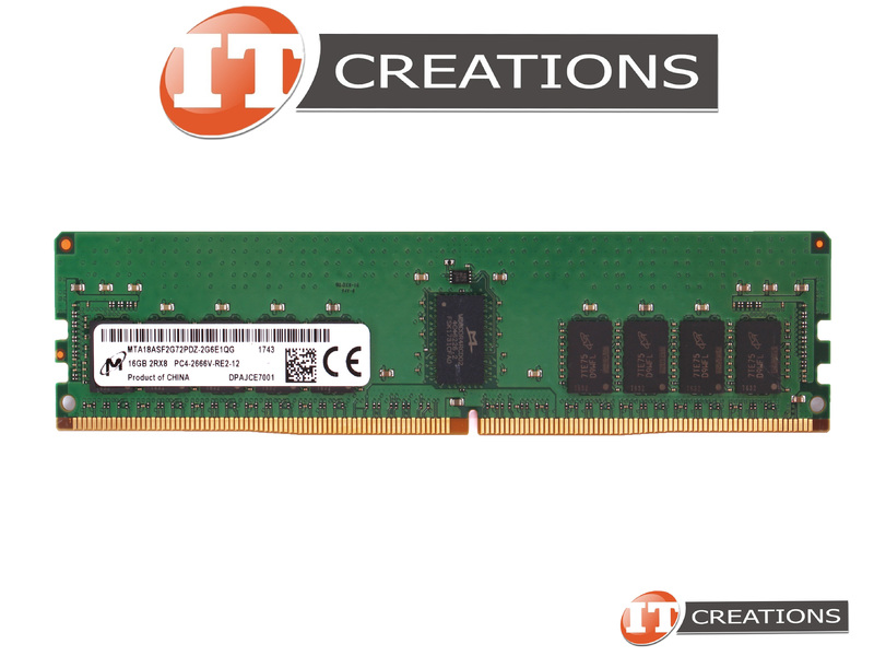 MICRON 16GB PC4-2666V-R レジスタード ECC 2RX8 メモリ RDIMM