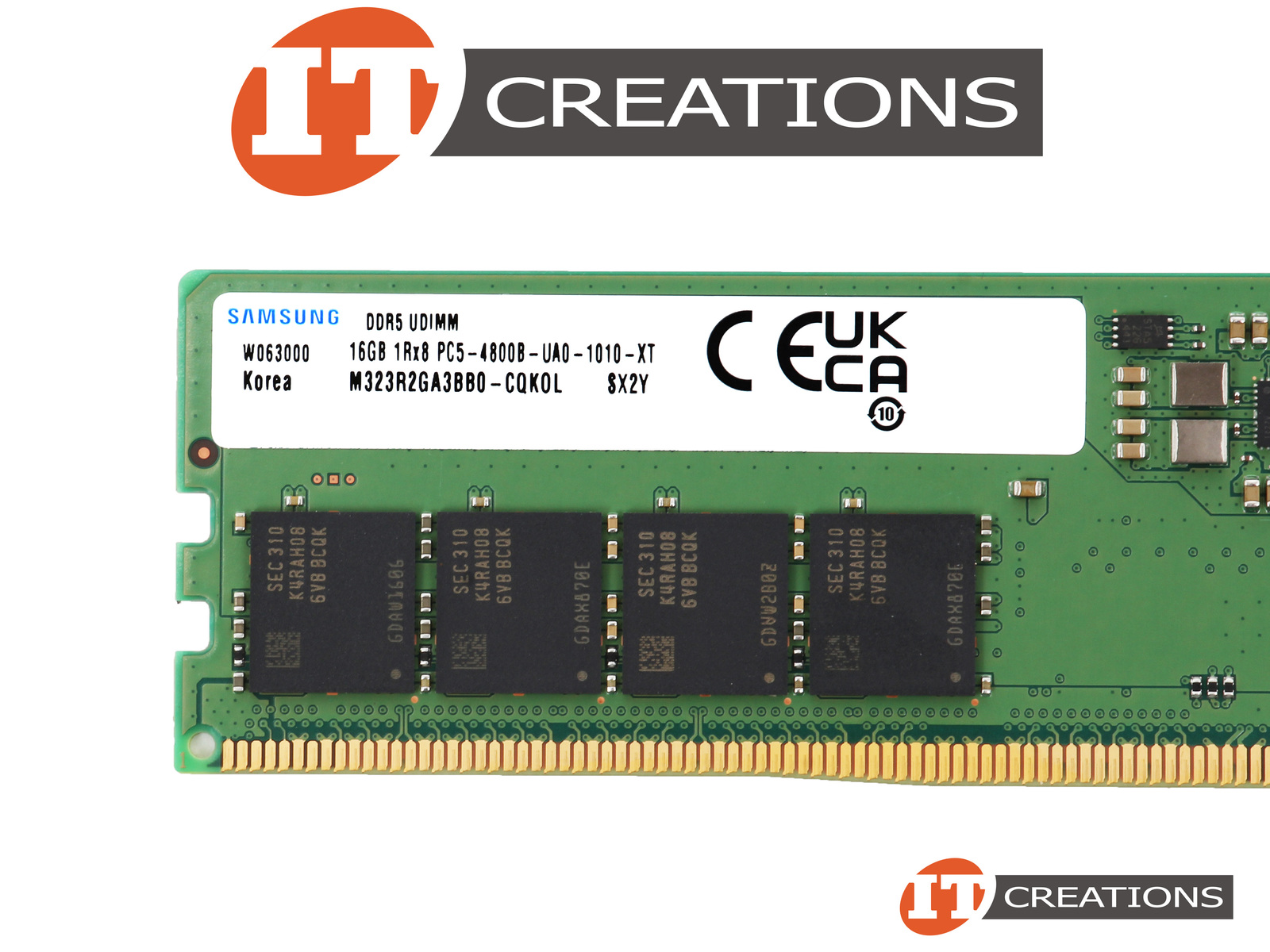 MEM-DR516L-SL01-UN48 Samsung 16GB PC5-38400 Ddr5-4800 Unbuffered NON ...