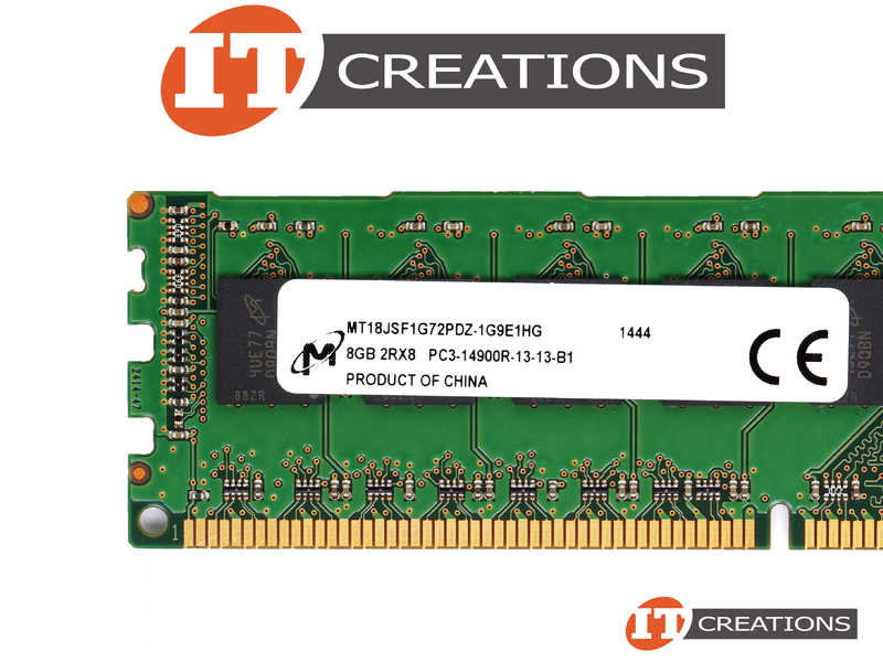 MT18JSF1G72PDZ 1G9E1HG MICRON 8GB PC3 14900R DDR3 1866 REGISTERED ECC 