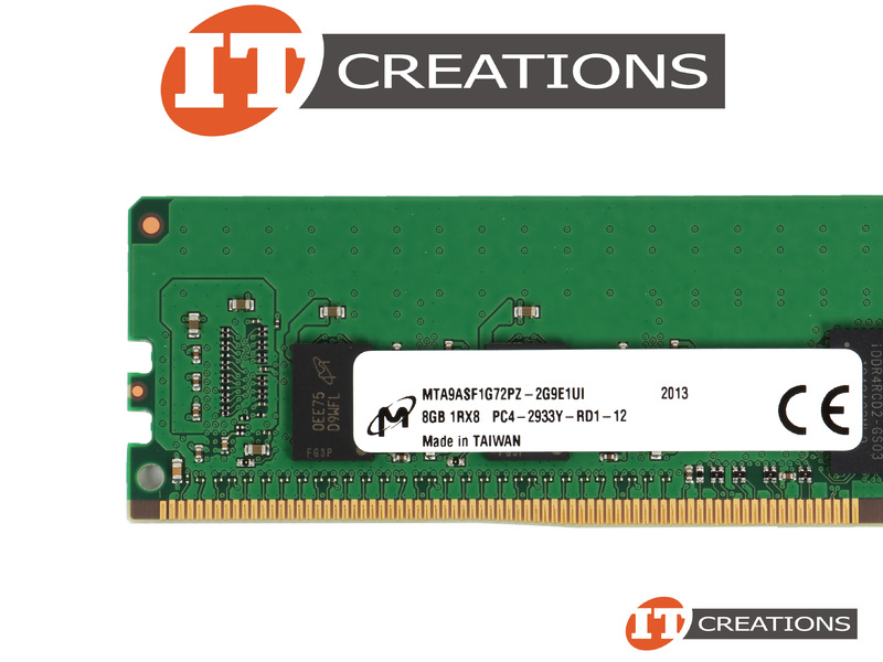 MTA9ASF1G72PZ 2G9E1UI MICRON 8GB PC4 23466Y R DDR4 2933Y R REGISTERED ECC 1RX8 CL21 288 PIN 1 
