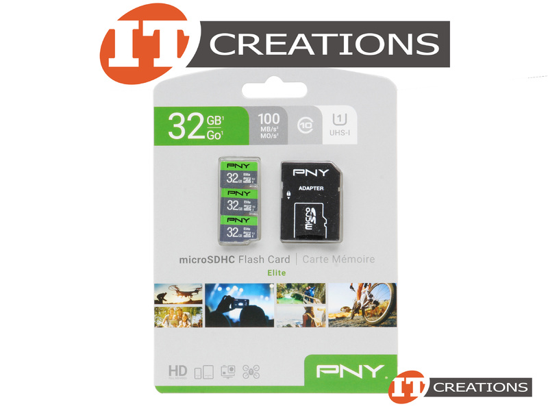 Carte MicroSD PNY 32Go Classe 10 - Vitesse Lecture 20 Mo/s - Compatible Smartphone, Tablette, GoPro