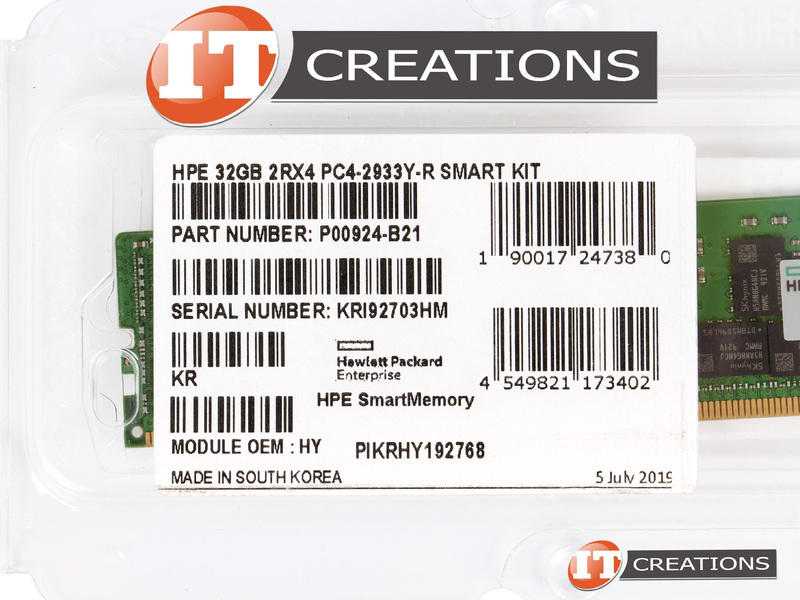 P00924 B21 RETAIL Retail HP HPE 32GB PC4 23466Y R DDR4 2933Y R REGISTERED ECC 2RX4 CL21 