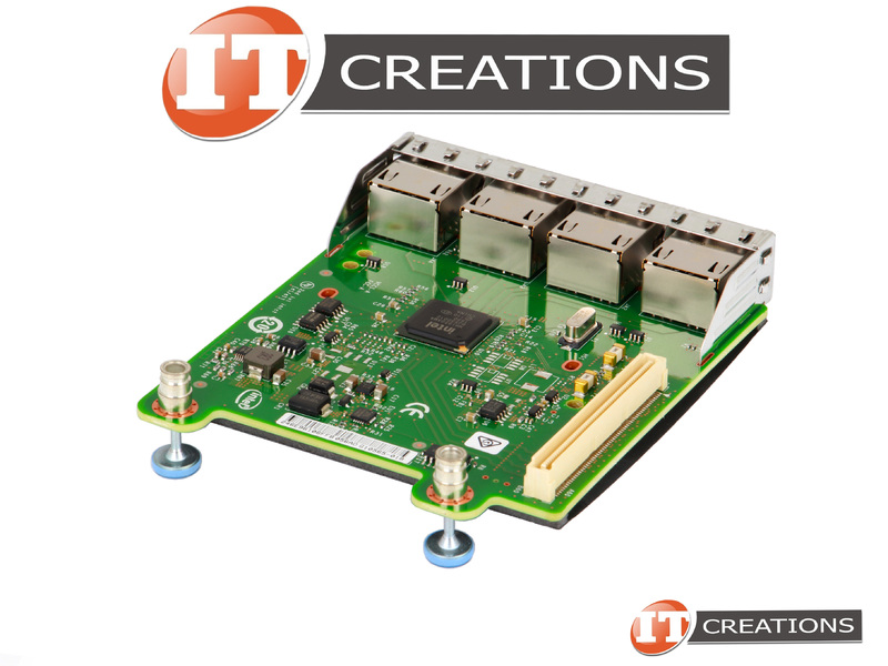 Carte Réseau Dell R1XFC Intel I350-T4 - Quad Port 1GB RJ-45 Pour Serveur R630