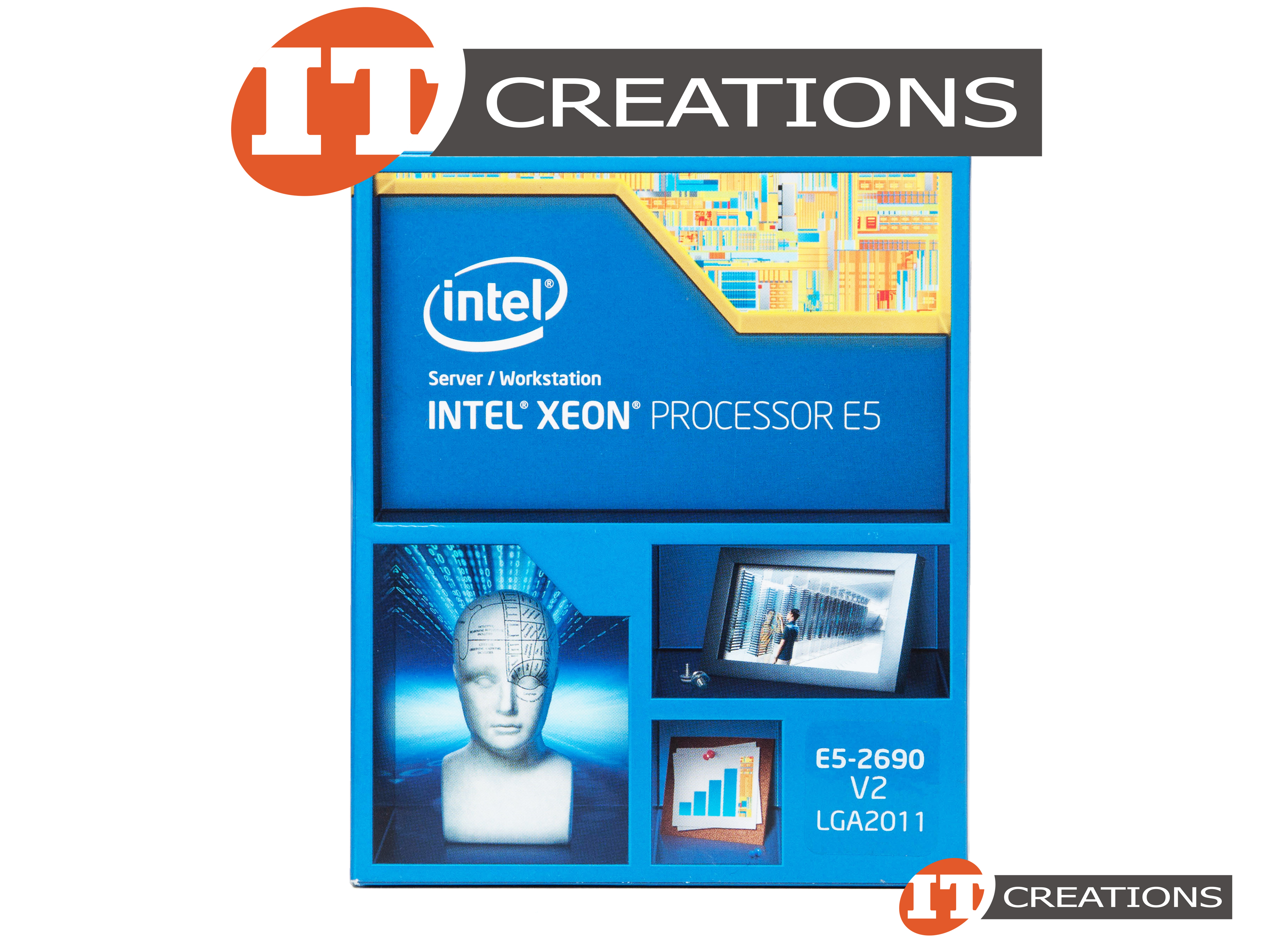 Lot De 2 Processeurs Intel Xeon E5-2690 V2 SR1A5 - 10 Cœurs, 3.0 GHz, 25 Mo De Cache - Occasion Testés 100% (Grade A)