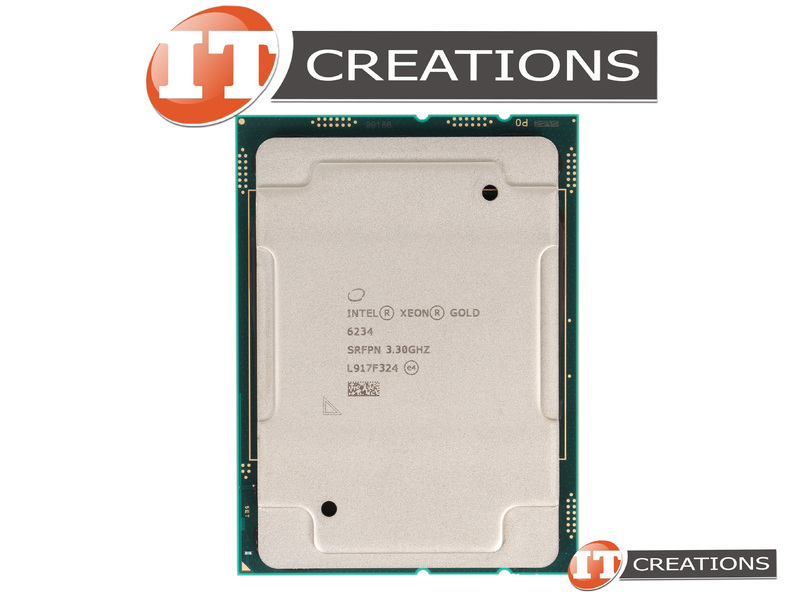 INTEL - Xeon Gold 6234 3.3GHz 8 Core FCLGA3647 - P/N : SRFPN INTEL - Xeon Gold 6234 3.3GHz 8 Core FCLGA3647 - P/N : SRFPN