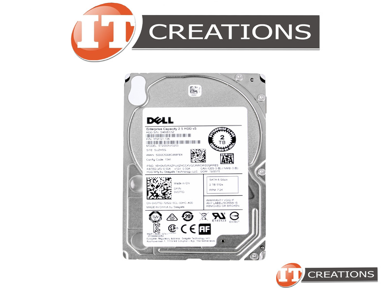 ST2000NX0253-DELL - Refurbished - DELL / SEAGATE 2TB 7.2K RPM SATA III ...