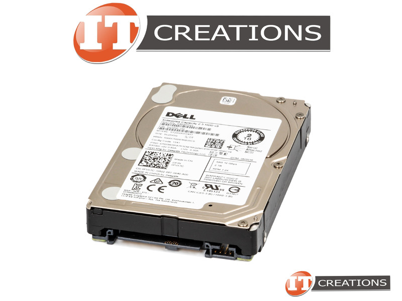 Dell FVX7C ST2000NX0433 2TB 7.2K SAS 2.5" Internal Hard Drive For R620, R630, R710 Servers