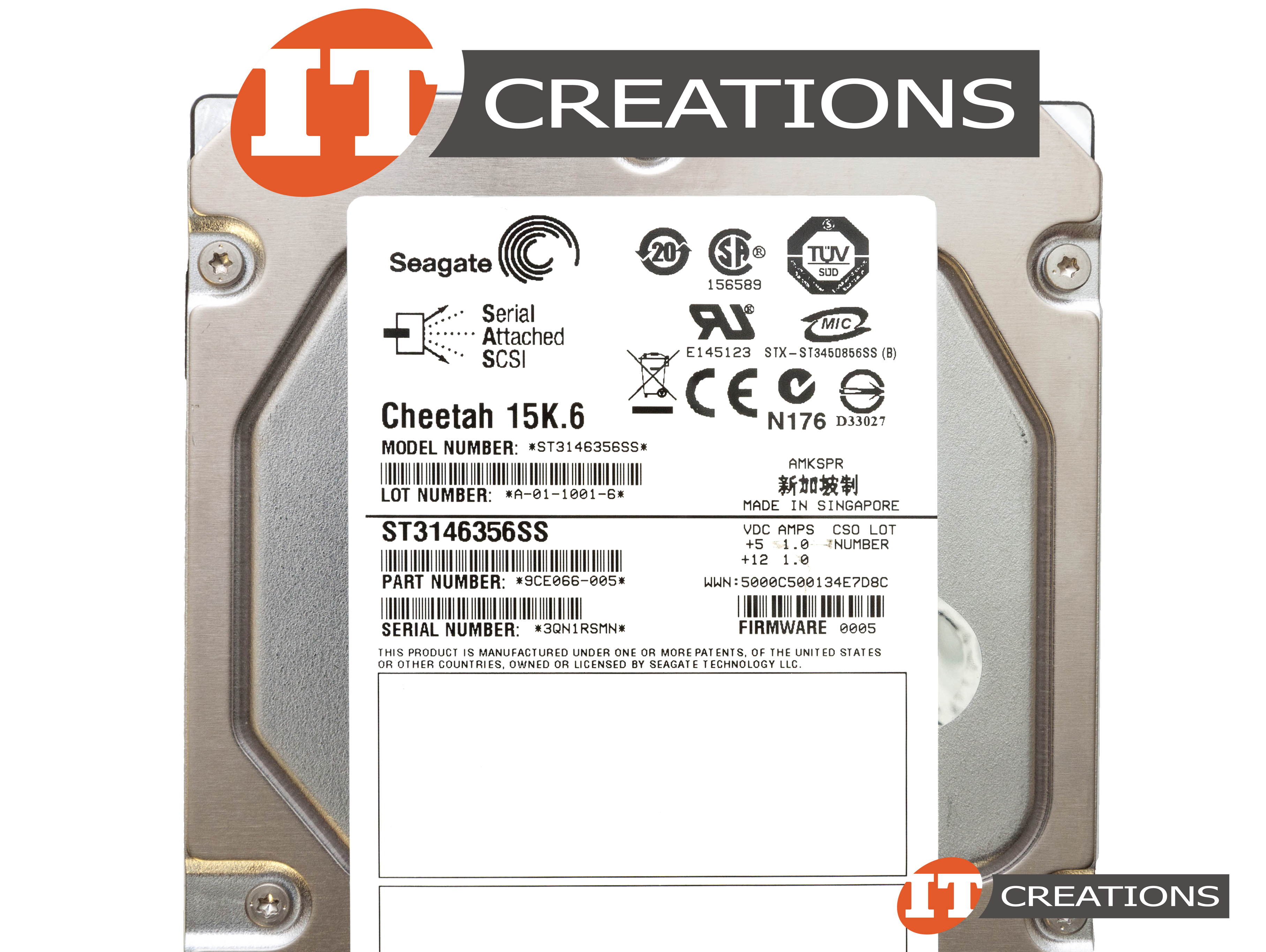 ST3146356SS - Refurbished - SEAGATE 146GB 15K RPM SAS 3.5 INCH LARGE ...