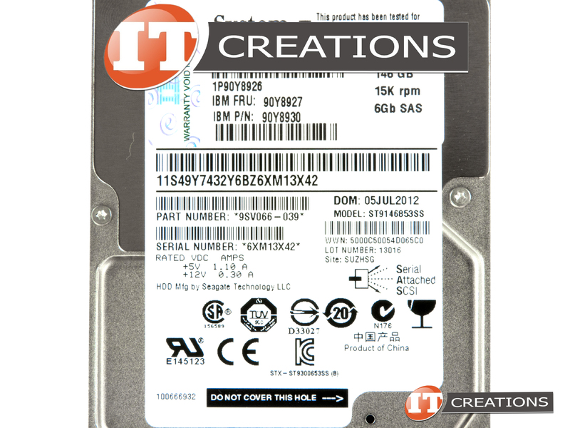 ST9146853SS-IBM - New Other - IBM / Seagate 146GB 15K RPM SAS 2.5 Inch ...