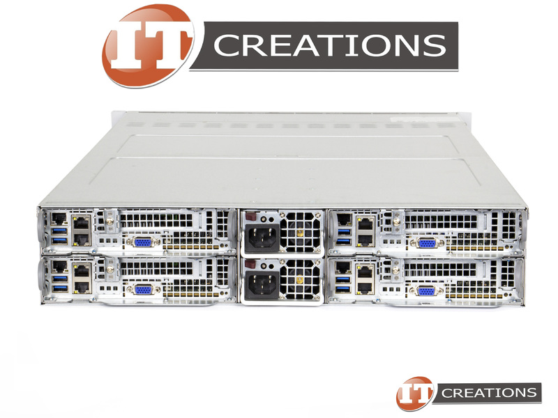 SuperMicro 2028TP-HC1TR 2U Rack Server - 4-Node, X10DRT-PT, LGA2011v3, E5-2600v3/v4 (Used)