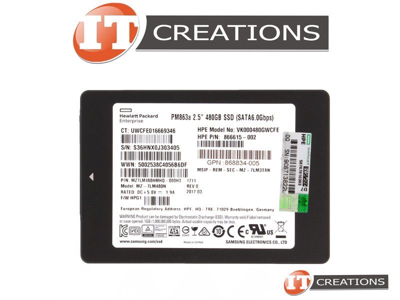HP 765015-001 SSD 480GB 6G 2.5 Inch SATA ~E~ 5711783173830