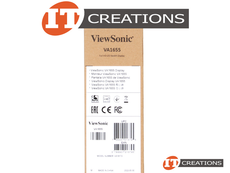 VS18172RETAIL Retail VIEWSONIC VA1655 15.6 INCH FHD PORTABLE