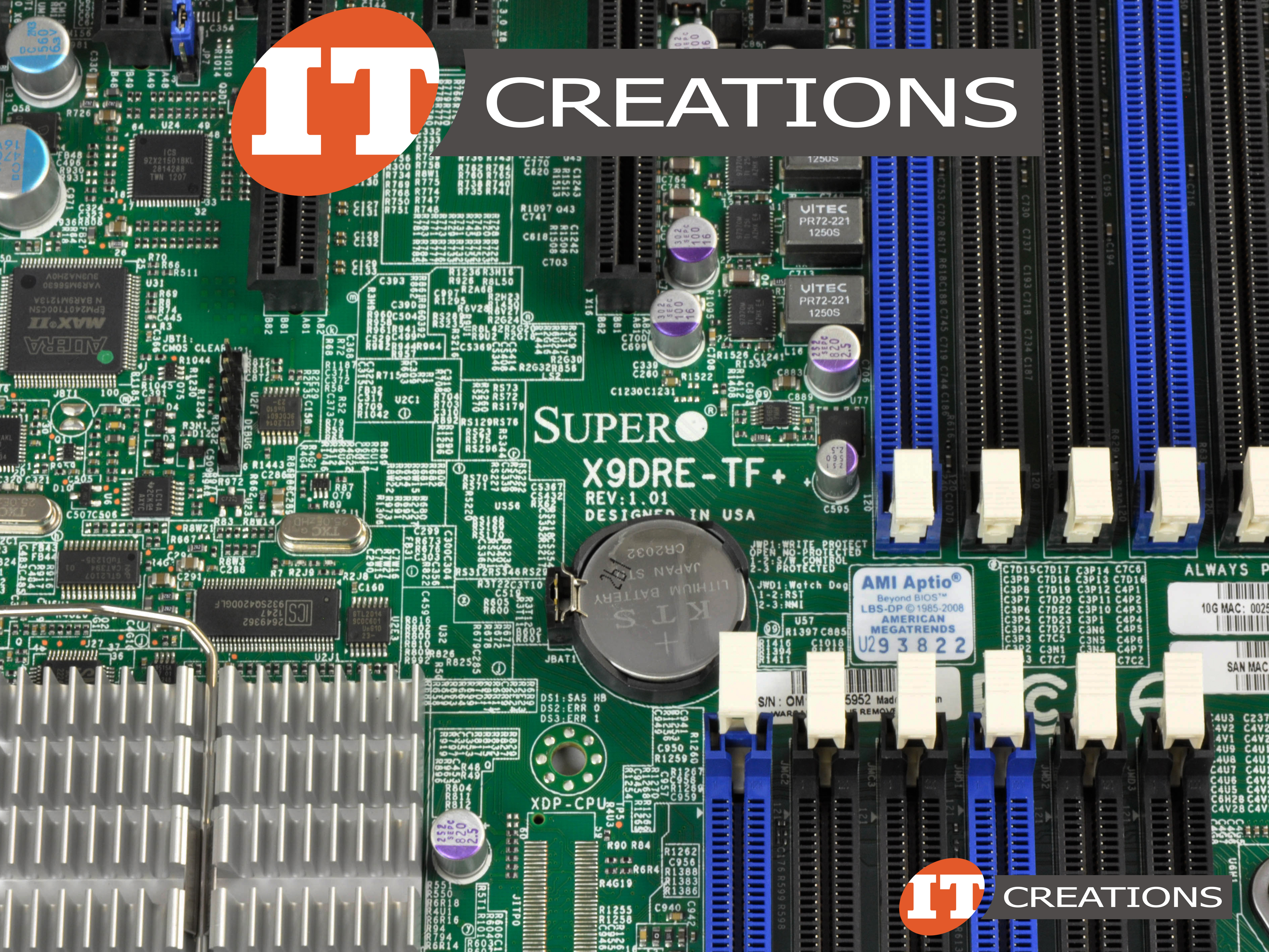 X9DRE-TF SUPERMICRO MOTHERBOARD ( 2 ) TWO CPU SOCKETS 24 DIMM SLOTS ...
