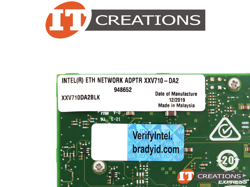 XXV710DA2BLKNEW New INTEL XXV710DA2 25GBE DUAL PORT SFP28 PCIE