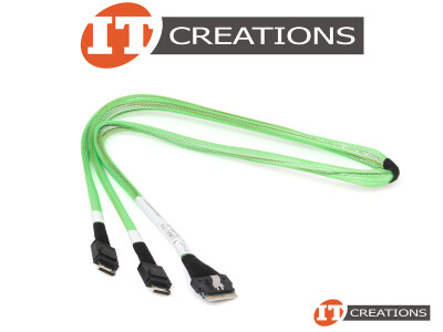 BROADCOM / LSI GREEN SLIMSAS TO X2 OCULINKS 1M CABLE - SLIM SAS SFF-8654 TO ( 2 ) TWO SFF-8612 video