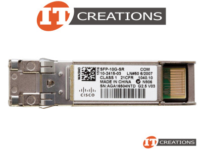 CISCO 10GB SR 850NM WAVELENGTH MMF LC SFP+ TRANSCEIVER - 10GBASE-SR MULTIMODE FIBER LUCENT CONNECTOR SMALL FORM FACTOR PLUGGABLE PLUS video