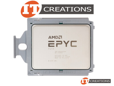 AMD EPYC 28 CORE PROCESSOR 7453 2.75GHZ BASE / 3.45GHZ MAX 64MB L3 CACHE TDP 225W SP3 SOCKET ( MILAN ) ( 3RD GEN ) video
