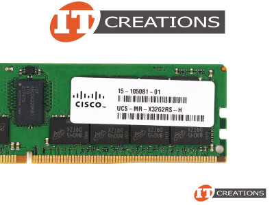 CISCO 32GB PC4-21300 DDR4-2666V-R REGISTERED ECC 2RX4 CL19 288 PIN 1.20V MEMORY MODULE ( PC4-2666V-R ) video