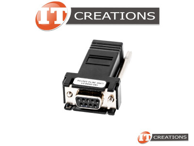 HP BLACK SERIAL PORT DB9 TO RJ45 ADAPTER - DB-9 FEMALE TO RJ-45 FEMALE ( INLET ) - MAINTENANCE PC CONNECTOR ( DE9 TO RJ-45 ) video