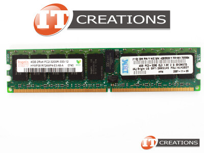 IBM 4GB PC2-3200R DDR2-400 REGISTERED ECC 2RX4 CL3 240 PIN 1.8V MEMORY MODULE video