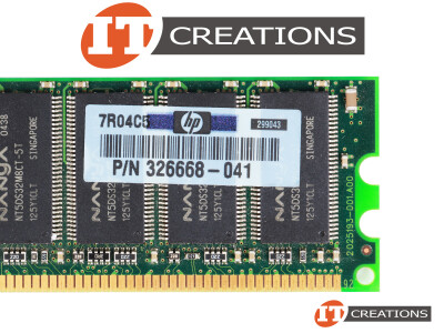 HP / NANYA 512MB PC-3200U DDR-400 UNBUFFERED NON ECC CL3 184 PIN MEMORY MODULE video