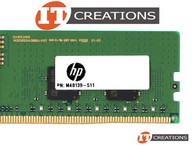 HP 16GB PC5-38400R DDR5-4800B-R REGISTERED ECC / EC8 1RX8 CL40 288 PIN 1.1V MEMORY MODULE ( PC5-4800 ) ( ERROR CORRECTION CODE 80 BIT ) video