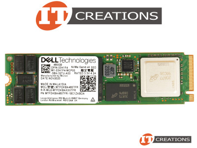 DELL TECHNOLOGIES 480GB TLC PCIE GEN4 X4 NVME M.2 2280 3D TRIPLE LEVEL CELL NAND READS 5000MB/S WRITES 700MB/S SOLID STATE DRIVE SSD - KEY M PCI-E 4.0 NON VOLATILE MEMORY EXPRESS video