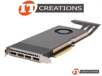 HP NVIDIA RTX A4000 GPU 16GB 6144 CUDA CORES MEMORY INTERFACE 256 BIT GDDR6 MEMORY BANDWIDTH 448GB/S PCI-E 4.0 X16 ( 4 ) FOUR DISPLAYPORTS DP GRAPHICS PROCESSING UNIT VIDEO CARD - AMPERE ARCHITECTURE video