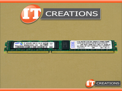 IBM 4GB PC3L-10600R DDR3-1333 REGISTERED ECC 1RX4 CL9 240 PIN 1.35V LOW VOLTAGE VERY LOW PROFILE MEMORY MODULE VLP video