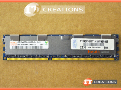 IBM 4GB PC3-10600R DDR3-1333 REGISTERED ECC 2RX4 CL9 240 PIN 1.5V MEMORY MODULE video