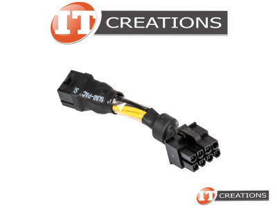 HP GPU POWER ADAPTER FEMALE 6 PIN ( P1 ) TO MALE 8 PIN ( P2 ) - GRAPHICS CARD POWER CABLE video