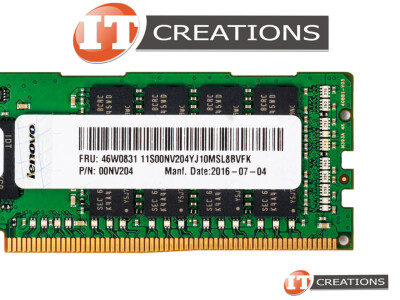 LENOVO 16GB PC4-19200 DDR4-2400T-R REGISTERED ECC 2RX4 CL17 288 PIN 1.20V MEMORY MODULE ( PC4-2400T-R ) video