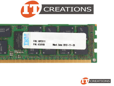 IBM 8GB PC3-12800R DDR3-1600 REGISTERED ECC 2RX4 CL11 240 PIN 1.5V MEMORY MODULE video