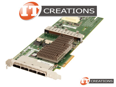 HP SMART ARRAY P812 PCI-E 2.0 X8 6GB/S SAS 3GB/S SATA ( 4 ) SAS EXTERNAL SLOT SFF-8088 ( 2 ) INTERNAL MINI SAS SLOT SFF-8087 24 CHANNEL LANES CONTROLLER video