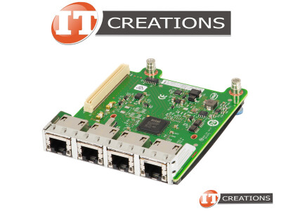 DELL / INTEL I350-T4 RNDC 1GBASE-T QUAD PORT RACK NETWORK DAUGHTER CARD - I350T4 10 / 100 / 1000BASE-T QUAD PORT / 1GB/S ETHERNET 4-PORT / 1GBE QP / QP1 SUPPORTS PCI-E 2.0 5GT/S SPEEDS ( PCIE 2.1 ) ( 4 ) FOUR RJ45 CONNECTORS ( RJ-45 ) video