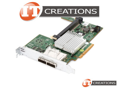 DELL PERC H800 CONTROLLER 6GB/S PCI-E 2.0 X8 POWEREDGE RAID CONTROLLER - ( 2 ) TWO EXTERNAL MINI SAS SFF-8088 CONNECTOR NO CACHE video