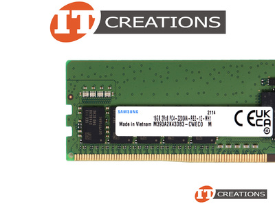 LENOVO 16GB PC4-25600AA-R DDR4-3200AA-R REGISTERED ECC 2RX8 CL22 288 PIN 1.20V MEMORY MODULE video