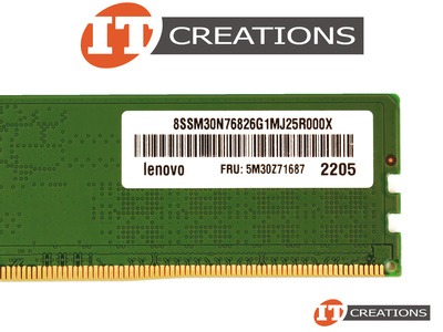 LENOVO 16GB PC5-38400 DDR5-4800 UNBUFFERED NON ECC 1RX8 CL40 288 PIN 1.1V MEMORY MODULE ( PC5-4800 ) video