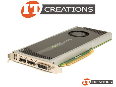 HP NVIDIA QUADRO 4000 GRAPHICS CARD 2GB 256 CUDA CORES MEMORY INTERFACE 256 BIT GDDR5 MEMORY BANDWIDTH 89.6GB/S PCI-E 2.0 X16 COOLING SYSTEM ( 1 ) ONE HEATSINK ( 1 ) ONE FAN ( 1 ) DUAL LINK DVI-I ( 2 ) TWO DISPLAYPORTS VIDEO CARD video