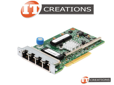 HP 331FLR ETHERNET ADAPTER 1GB 4-PORT 10 / 100 / 1000MB/S PCI-E 2.0 X8 FLEXIBLELOM FORM FACTOR - BROADCOM 5719 / BCM5719 NETWORK INTERFACE CARD NIC 1GBE / 1GB/S ( 4 ) FOUR RJ45 CONNECTORS ( RJ-45 ) video